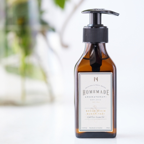 Homemade Aromaterapi Soğuk Sıkım Susam Yağı 100 ml Homemade Aromaterapi Soğuk Sıkım Susam Yağı 100 ml