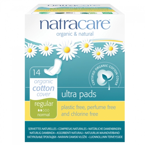 Natracare Organic Cotton Cover Ultra Pads 14 Adet - Regular Natracare Organic Cotton Cover Ultra Pads 14 Adet - Regular