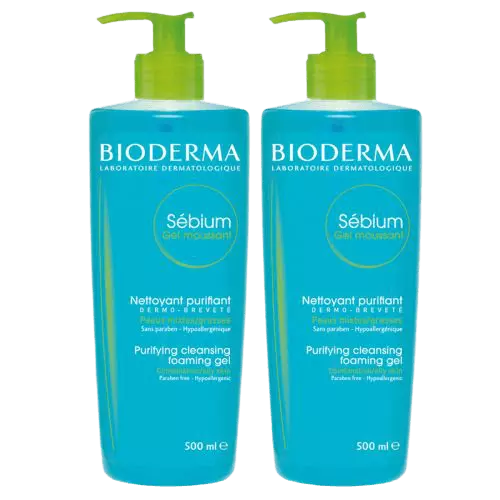 Bioderma Sebium Foaming Temizleme Jeli 2x500 ml