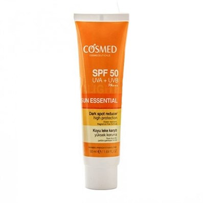 Cosmed Sun Essential Koyu Leke Karşıtı Güneş Koruyucu Krem SPF 50 50 ml