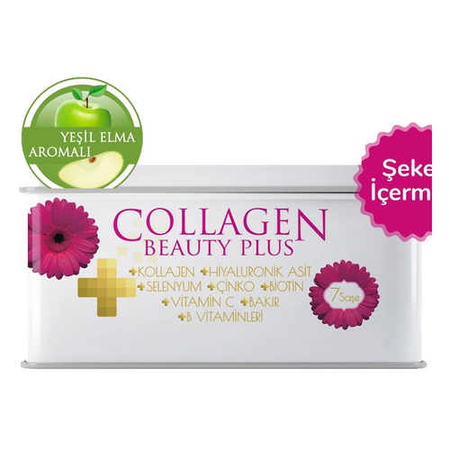 Voonka Collagen Beauty Plus Yeşil Elma Aromalı Takviye Edici Gıda 7 Saşe
