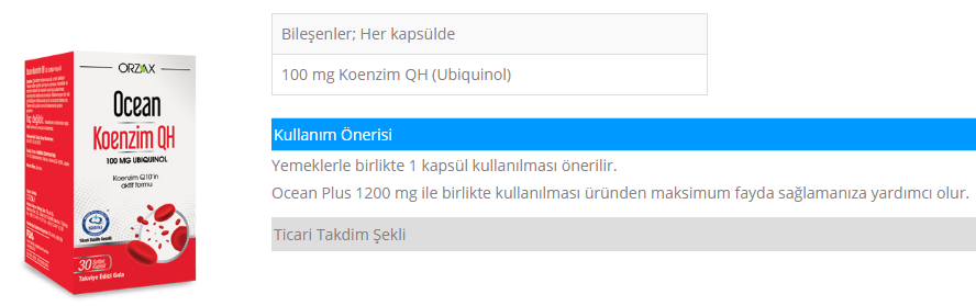 Screenshot 17 Koenzim Qh 100 mg. 30 Kapsül 3'lü Paket Dermologue Health & Beauty