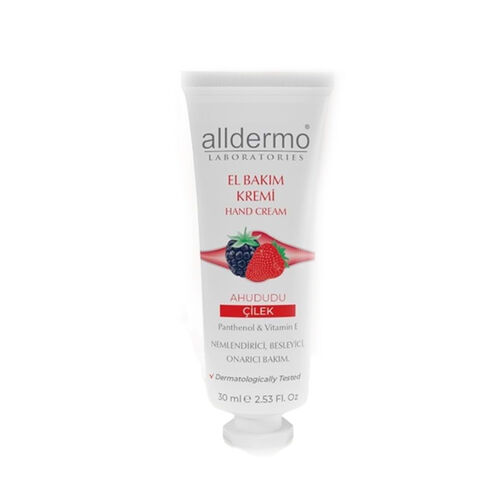 Alldermo Ahududu ve Çilekli El Bakım Kremi 30 ml - Alldermo