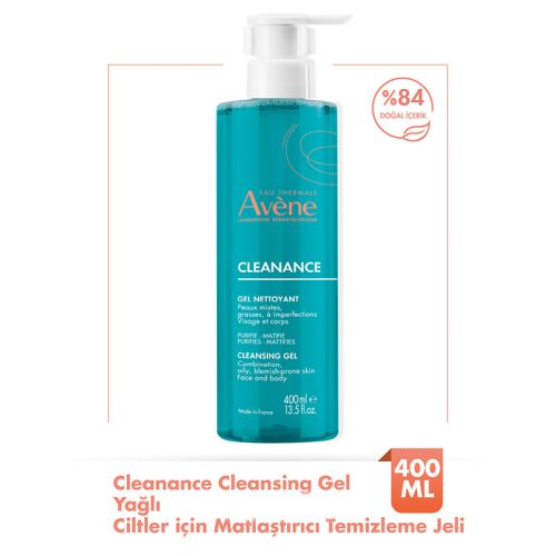 Avene Cleanance Yüz ve Vücut Temizleme Jeli 400 ml - Avene (1)