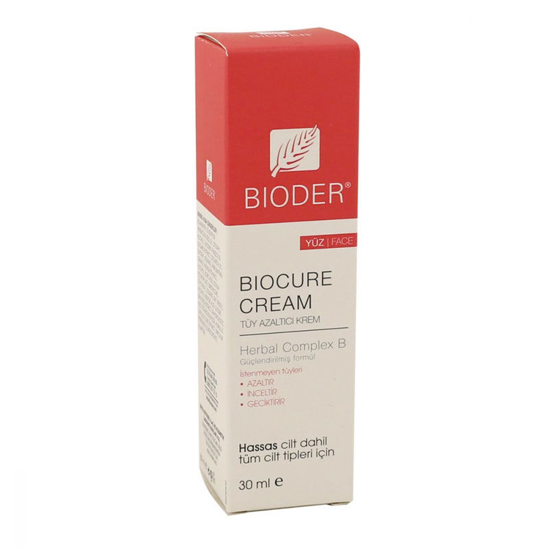 birleşme yalan güzel  Bioder Biocure Yüz İçin Tüy Azaltıcı Krem 30 ml |Dermoeczanem.com