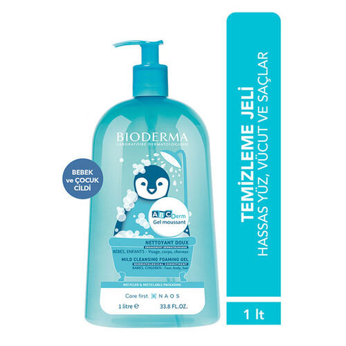 Bioderma Abcderm Foaming Gel Temizleme Jeli 1 Litre - Bioderma (1)