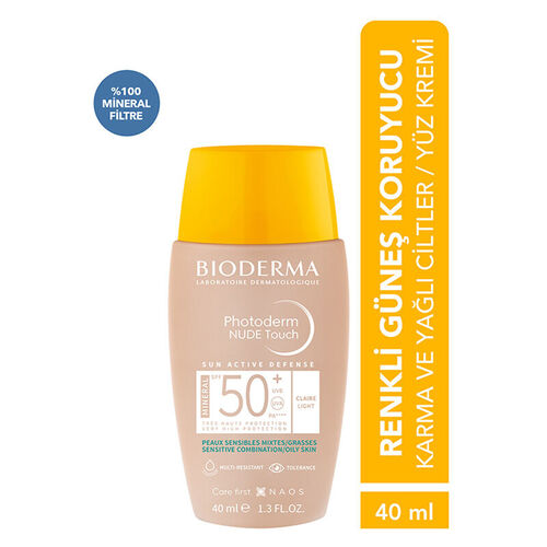 Bioderma Photoderm Nude Touch SPF50+ Light 40 ml - Bioderma (1)