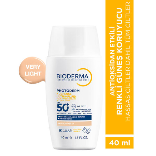 Bioderma Photoderm XDefense Spf50+ Tüm Cilt Tipleri İçin Renkli Güneş Kremi 40 ml - Very Light - Bioderma (1)