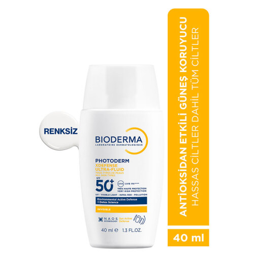 Bioderma Photoderm XDefense Spf50+ Tüm Cilt Tipleri İçin Renksiz Güneş Kremi 40 ml - Bioderma (1)