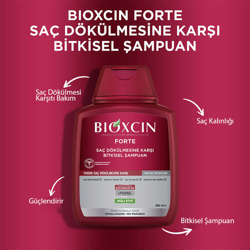 Bioxcin Forte Saç Dökülmesine Karşı Bakım Şampuanı 300 ml - 3 AL 2 ÖDE - 6