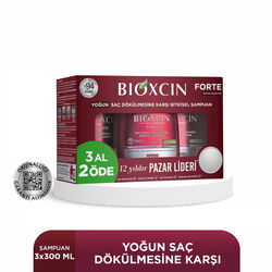 Bioxcin Forte Saç Dökülmesine Karşı Bakım Şampuanı 300 ml - 3 AL 2 ÖDE - 3