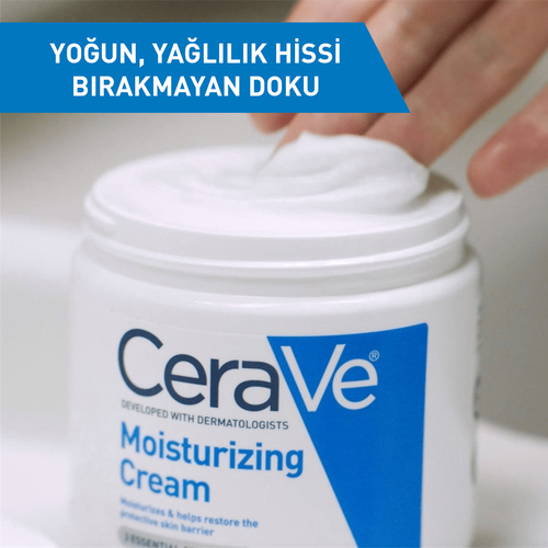 CeraVe Nemlendirici Yüz Ve Vücut Kremi - Kuru Ciltler İçin Seramid Ve Hyalüronik Asit İçerikli 340 gr - Cerave (1)