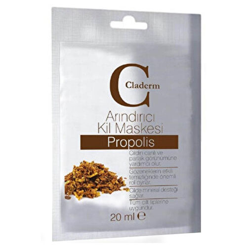 Claderm Pure İçerikli Arındırıcı Kil Maskesi 20 ml | Dermoeczanem.com