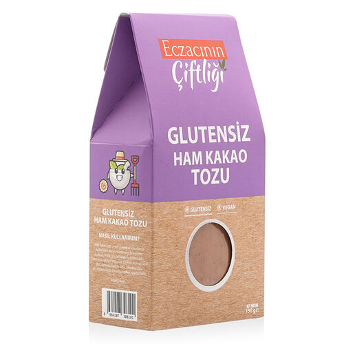 Eczacının Çiftliği Glutensiz Ham Kakao Tozu 150 gr - Eczacının Çiftliği