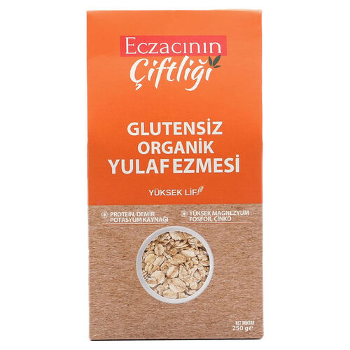 Eczacının Çiftliği Glutensiz Organik Yulaf Ezmesi 250 g - Eczacının Çiftliği