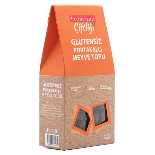 Eczacının Çiftliği Glutensiz Portakallı Meyve Topu 90 gr - Eczacının Çiftliği (1)