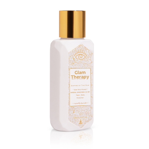 Glam Therapy Solar Embrace Aloe Vera Infused 50+ SPF UVA-UVB Yüksek Güneş Korumalı Nemlendirici Krem 100 ml - Glam Therapy
