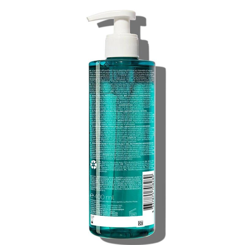 La Roche Posay Effaclar Mikro Peeling Jel Yuz Ve Vucut 400 Ml Dermoeczanem Com