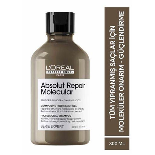 Loreal Professionnel Absolut Repair Molecular Yıpranmış Saçlar İçin Şampuan 300 ml - Loreal Professionnel (1)