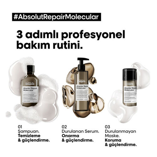 Loreal Professionnel Absolut Repair Molecular Yıpranmış Saçlar İçin Şampuan 500 ml Refill - Loreal Professionnel (1)
