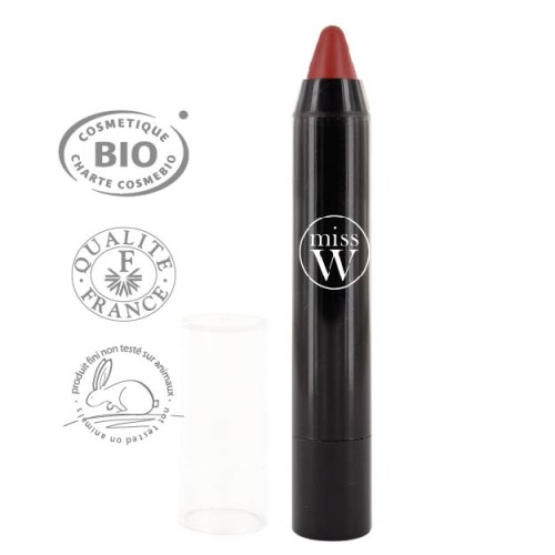 Miss W Organik Sertifikalı Bio Twist Kalem Ruj No 404 Rosy Red 3