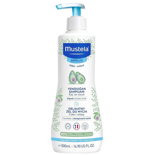 Mustela Gentle Cleansing Gel Yenidoğan Şampuanı 500 ml - Mustela