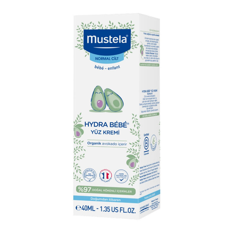 MUSTELA Hydra Bébé Crème Visage - 40ml
