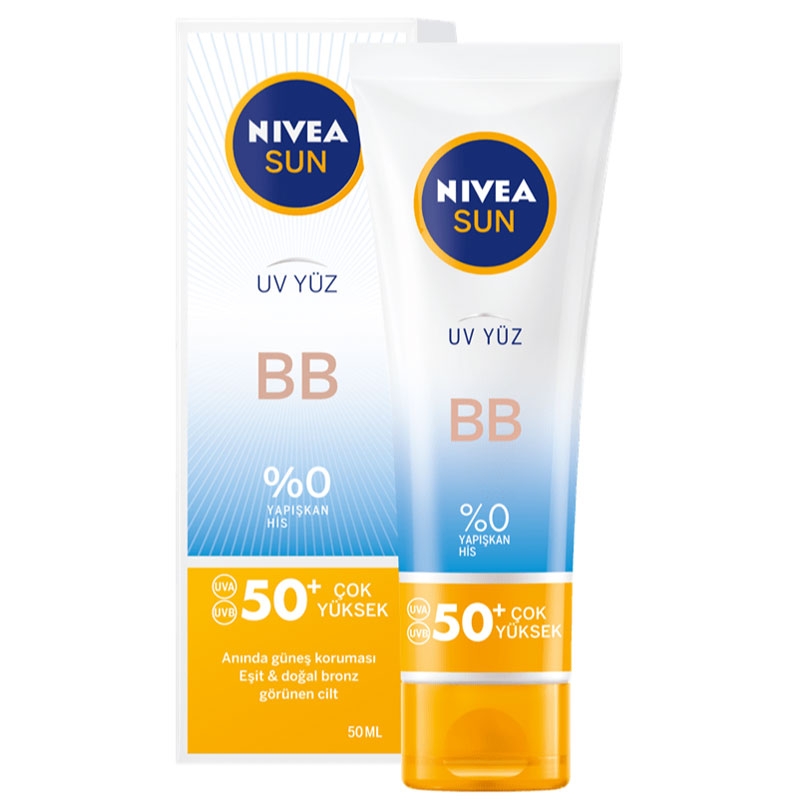 nivea sun uv yuz bb spf50 renkli gunes kremi 50 ml dermoeczanem com
