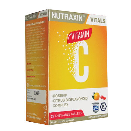 Nutraxin C Vitamini 28 Çiğnenebilir Tablet - Nutraxin