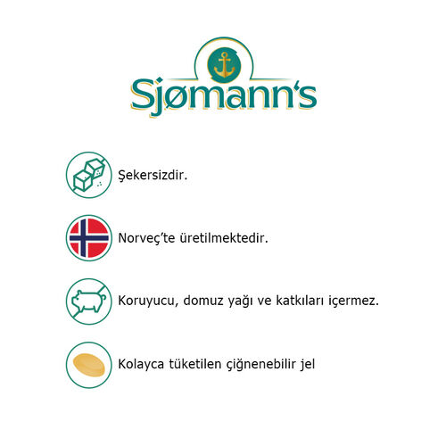 Sjomann’s Omega 3 ve Vitamin D3 İçeren Takviye Edici Gıda 30 Adet Çiğnenebilir Jel Form - EasyVit (1)
