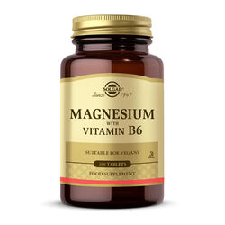 Solgar Magnesium with Vitamin B6 100 Tablet | Dermoeczanem.com