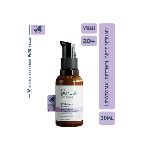 The Purest Solutions Yaşlanma ve Kırışıklık Karşıtı Retinol Gece Serumu 30 Ml - The Purest Solutions (1)